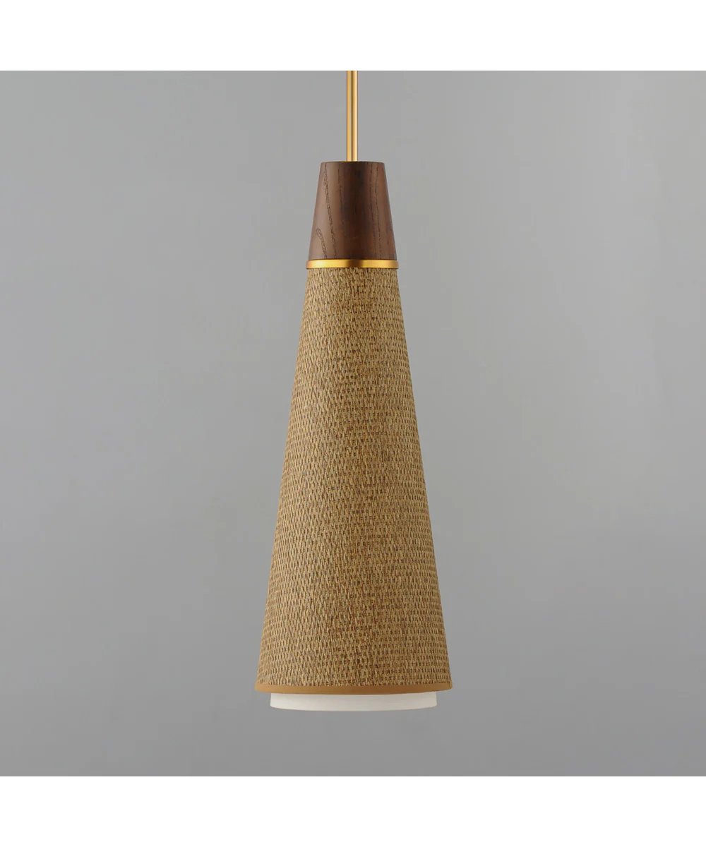 Sumatra 1-Light Pendant Natural Aged Brass - Image 2