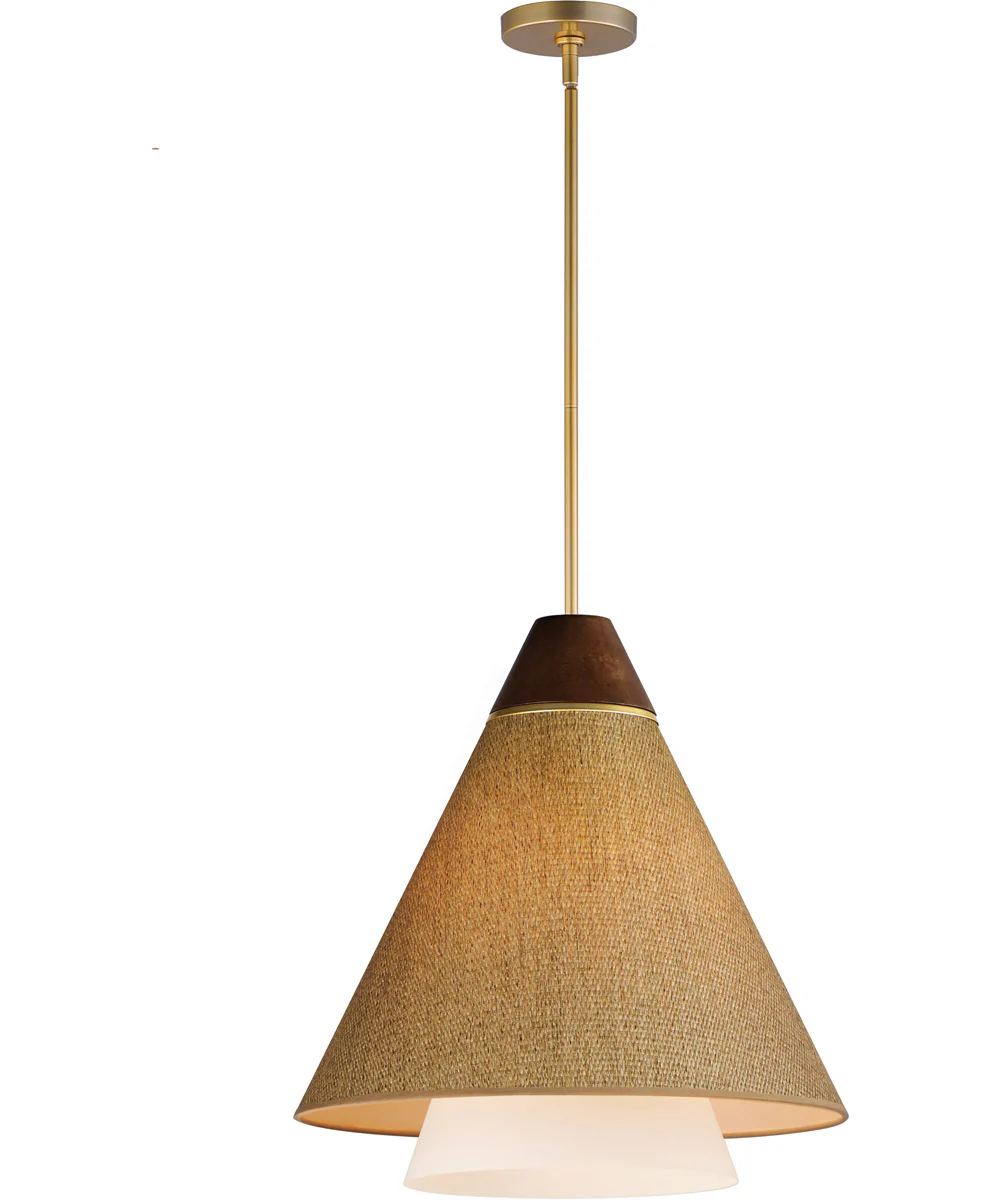 Sumatra 20 inch Pendant Natural Aged Brass