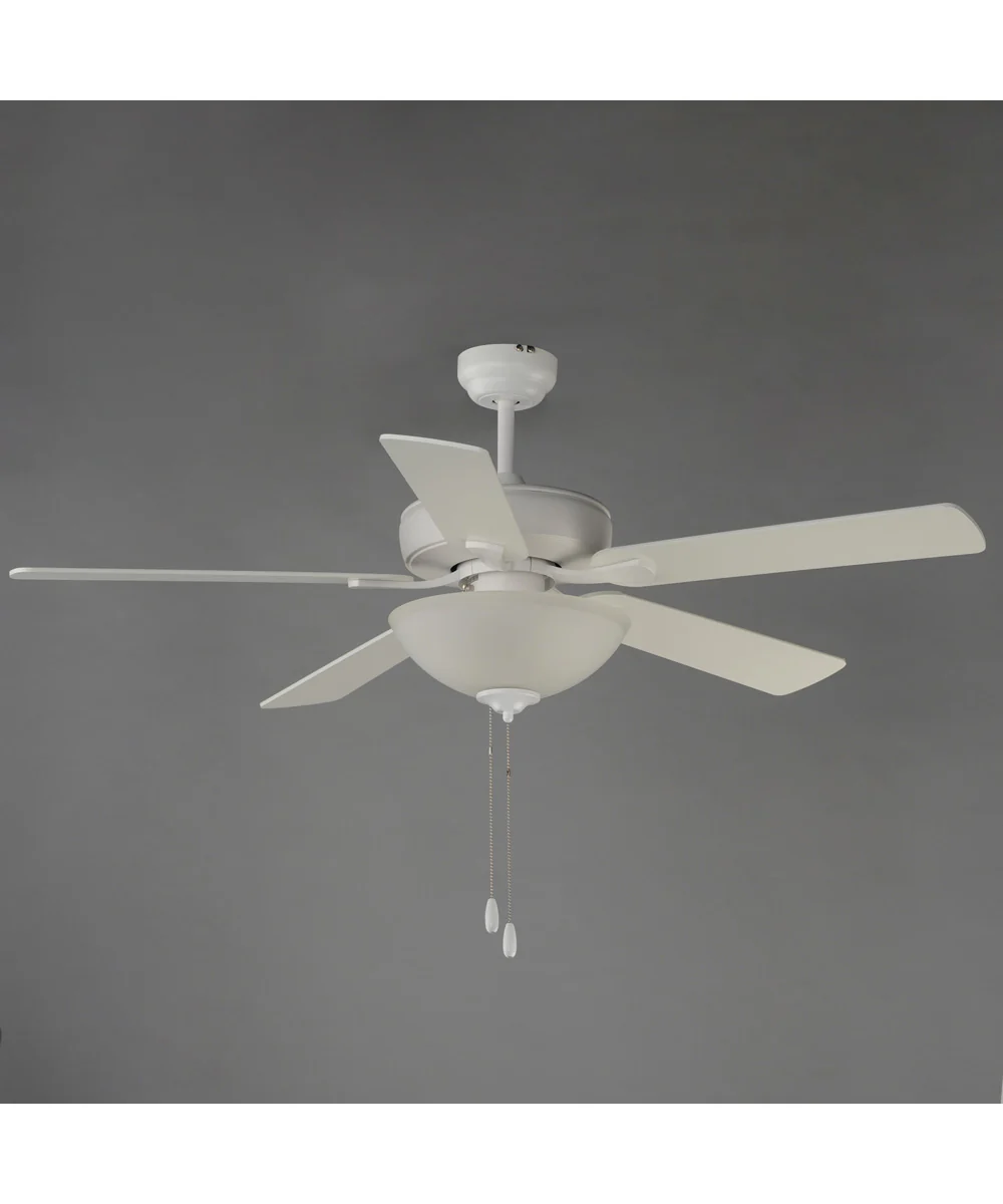 Super-Max 52 inch Ceiling Fan with 2-Light Kit Matte White - Image 2