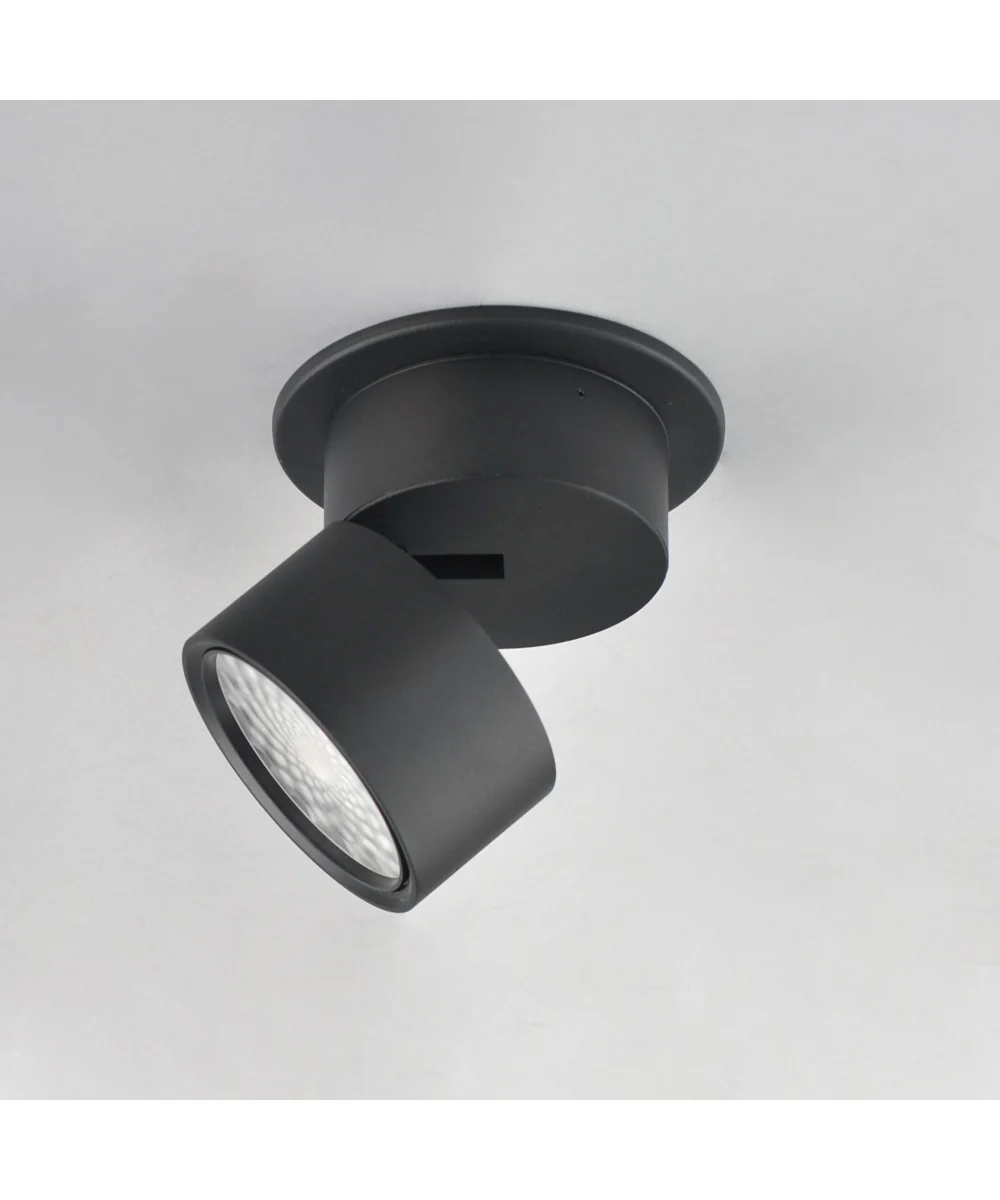 Swinger 5.25 inch Adjustable LED Flush Mount Black - Image 3