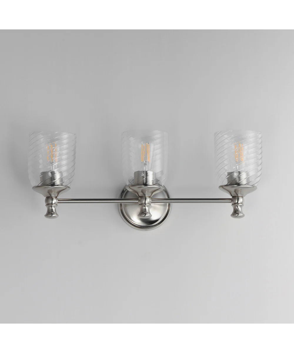 Swirl 3-Light Bath Vanity Satin Nickel - Image 2