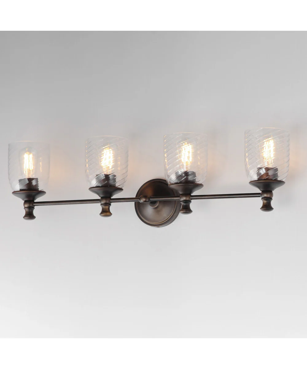 Swirl 4-Light Bath Vanity Antique Bronze - Image 4