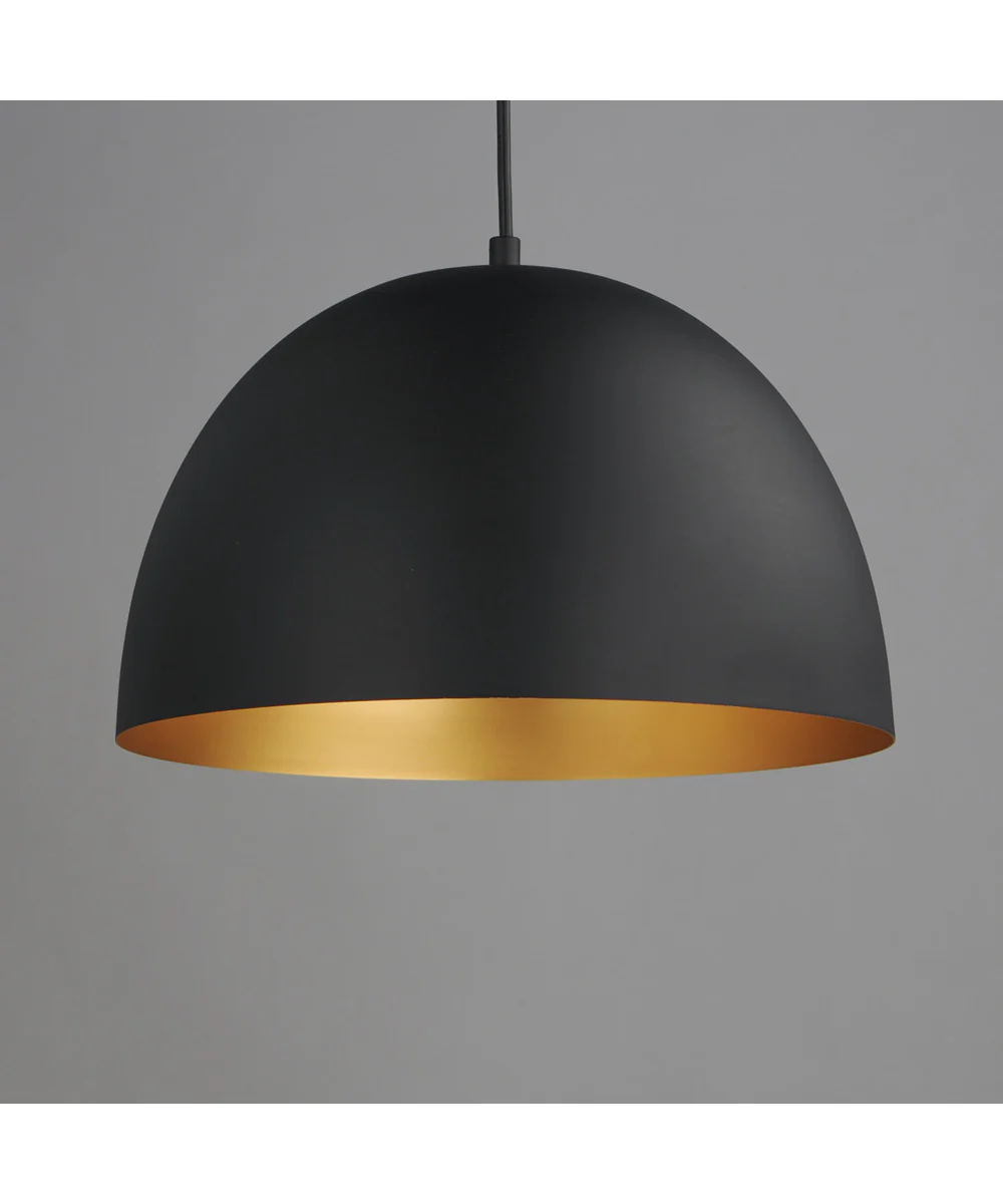 Tova 14 inch Pendant Black / Gold - Image 3