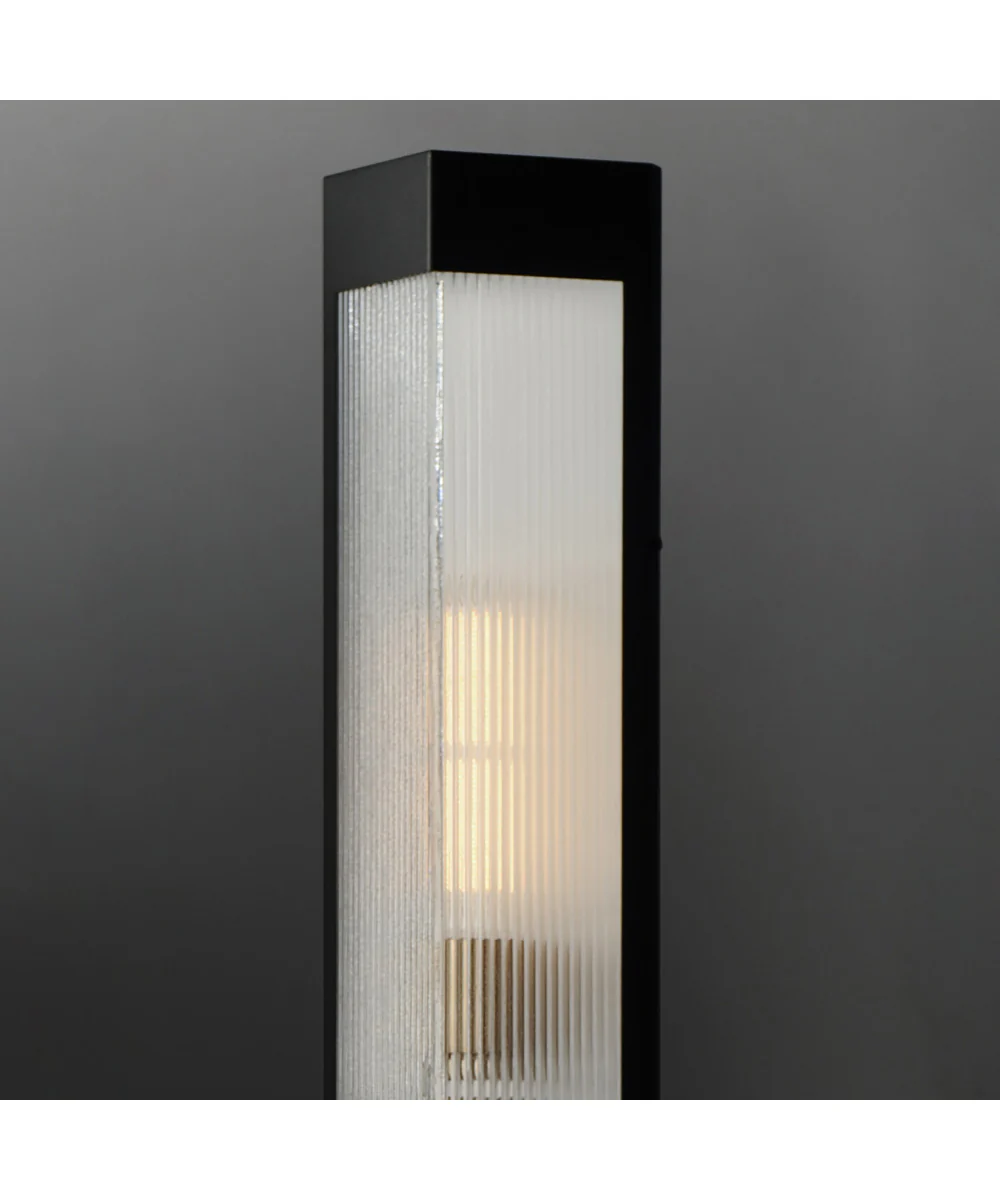 Triform 32 inch Outdoor Wall Sconce Black / Antique Brass - Image 5