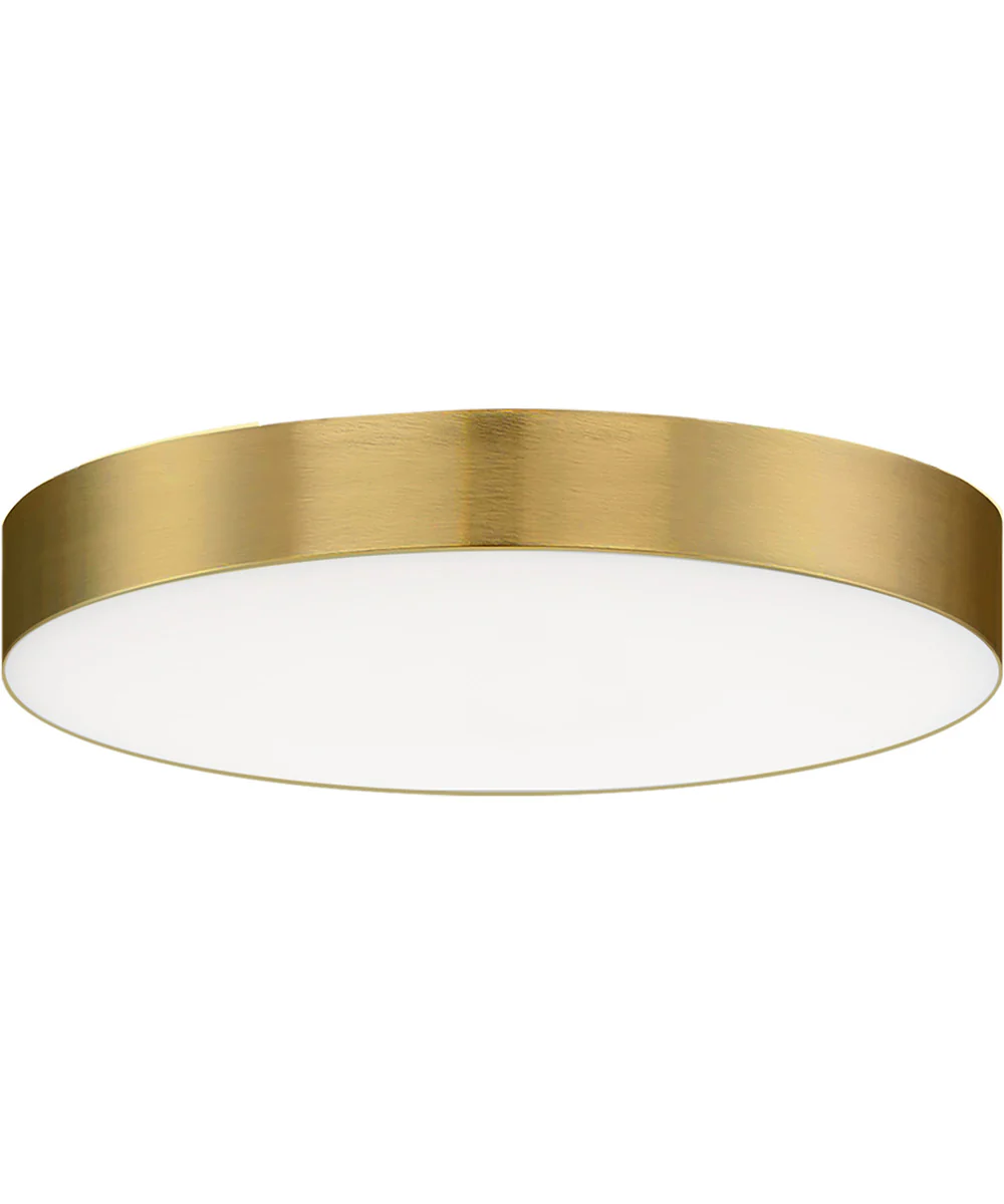 Trim 5 inch RD LED Flush Mount 3000K Satin Brass