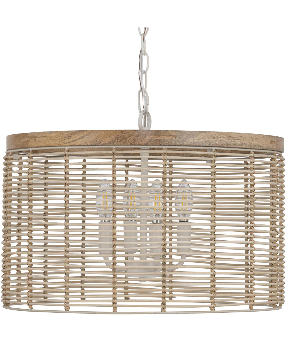 Vannerie 4-Light Pendant Ecru - Image 3
