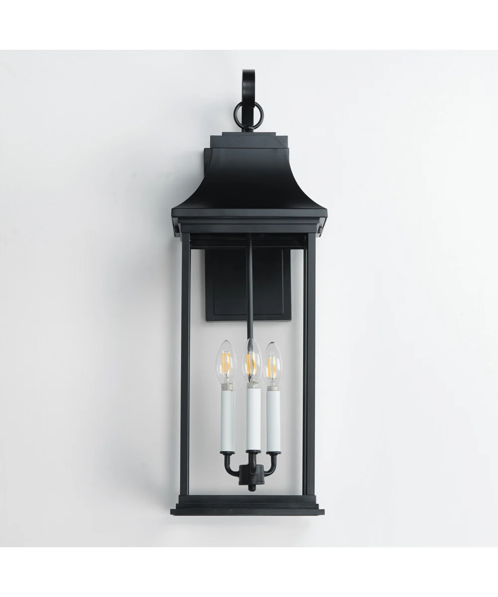 Vicksburg 3-Light Outdoor Wall Sconce Black - Image 2