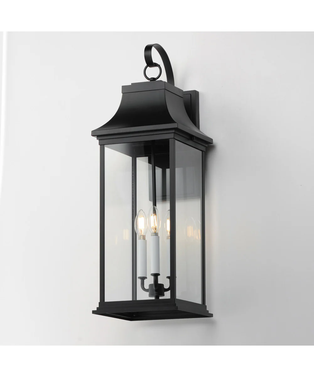 Vicksburg 3-Light Outdoor Wall Sconce Black - Image 4