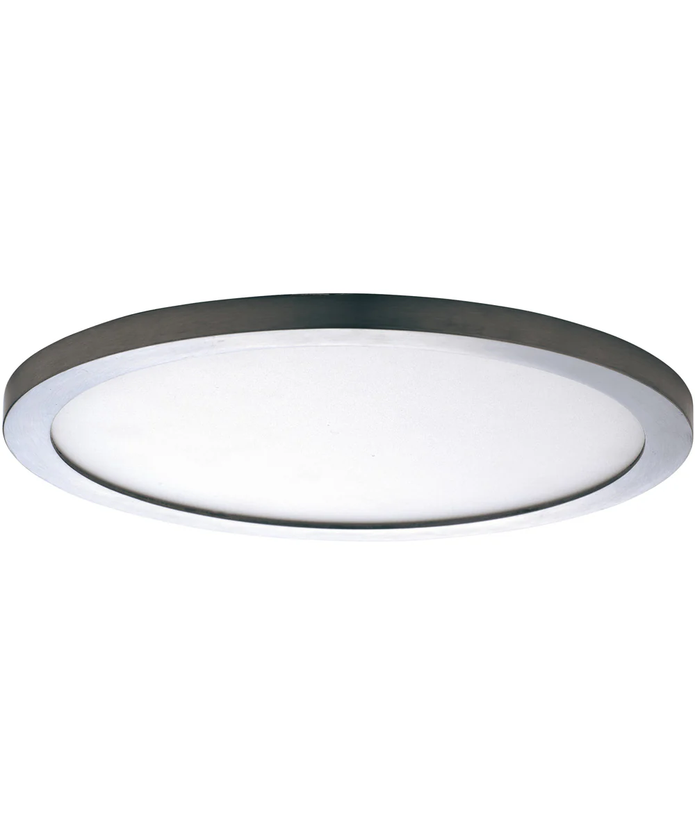 Wafer 15 inch RD LED Surface Mount 3000K Satin Nickel
