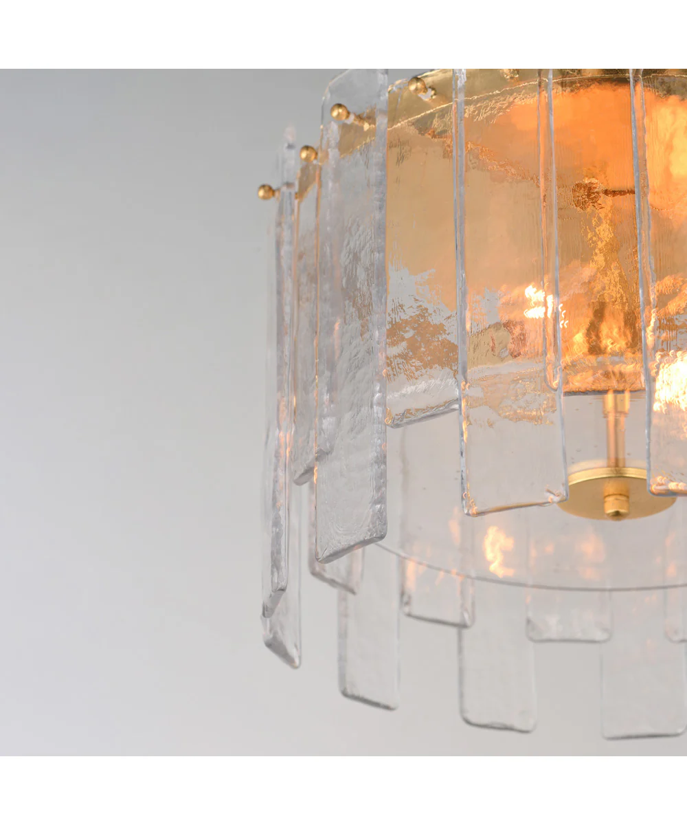 Warren 2-Light Flush Mount Gold Leaf - Image 5
