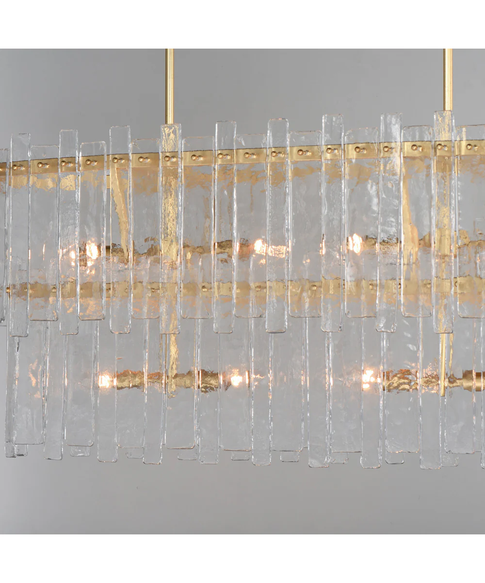 Warren 8-Light Linear Gold Leaf - Image 5
