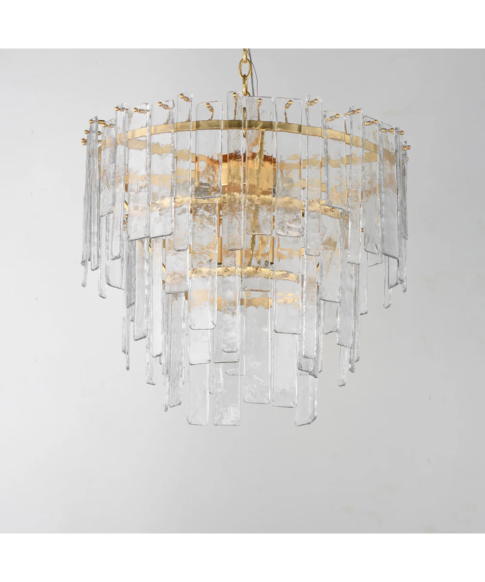 Warren 9-Light Pendant Gold Leaf - Image 2