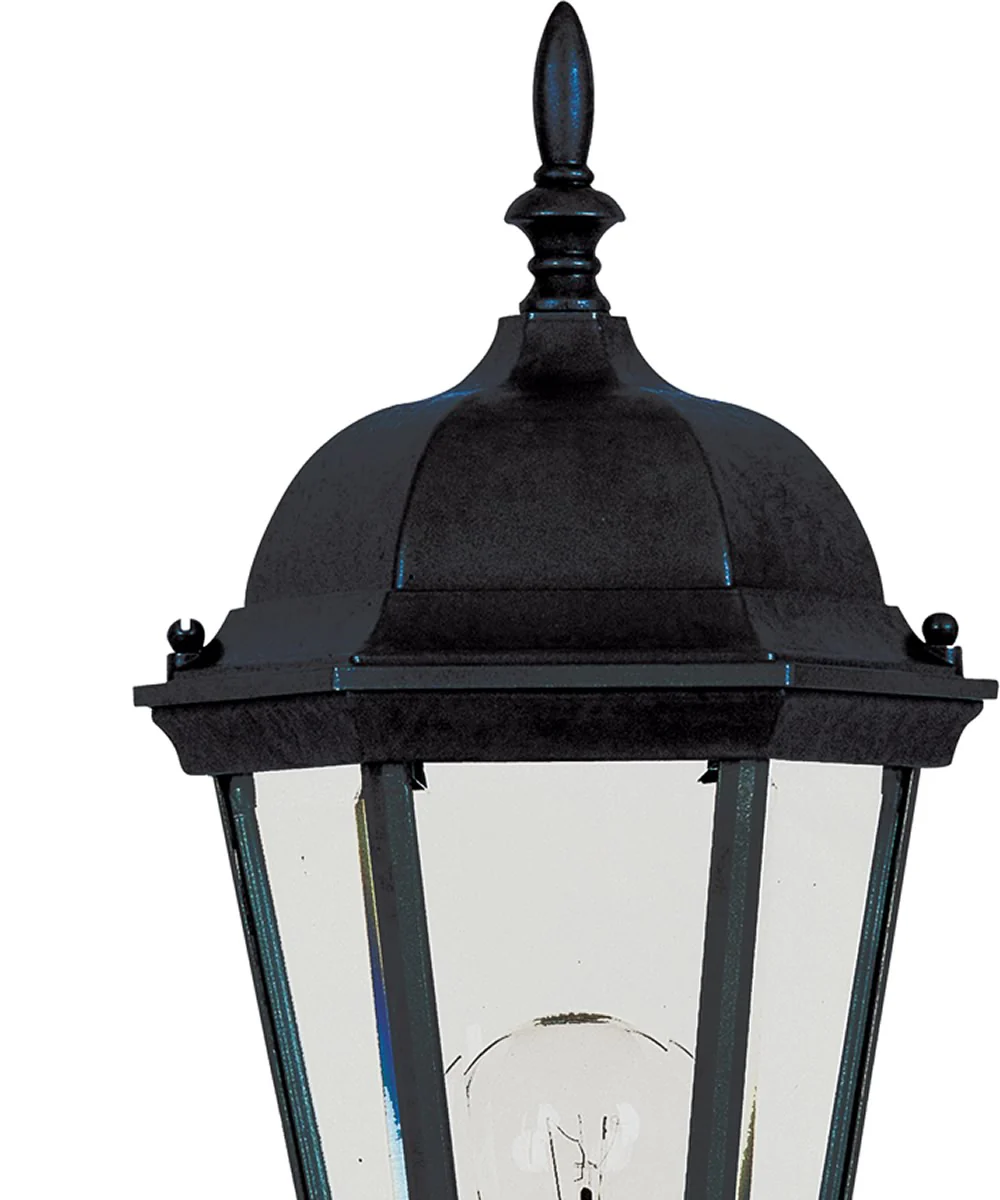 1-Light Medium Post Top or Pier Mount Lantern in Black - Image 2