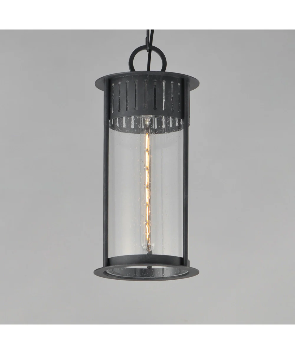 Windsor 1-Light Outdoor Pendant Black Patina - Image 3
