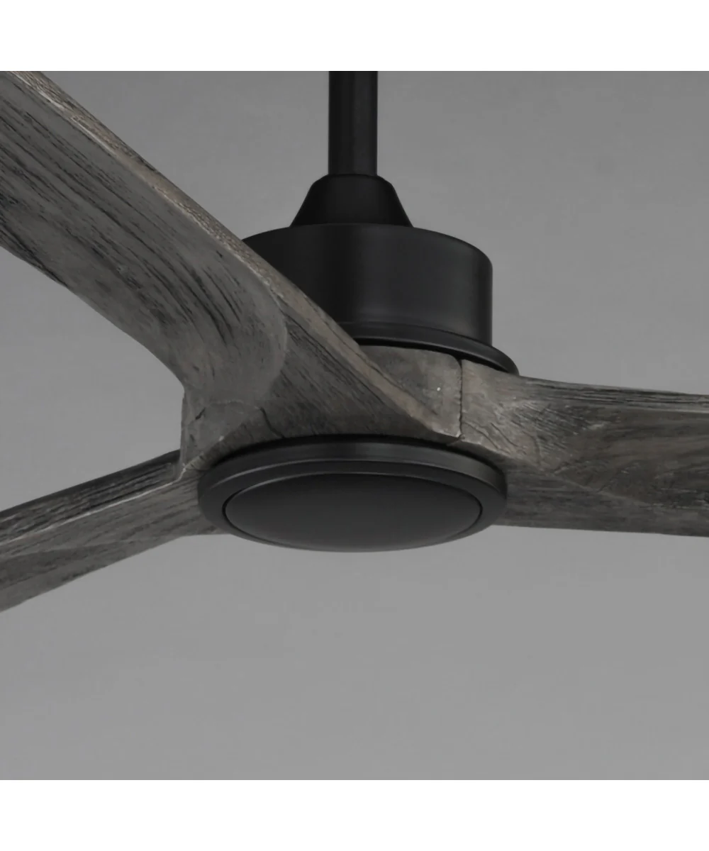 Woodwind 72 inch Solid Wood Blade Fan w LED Black - Image 4