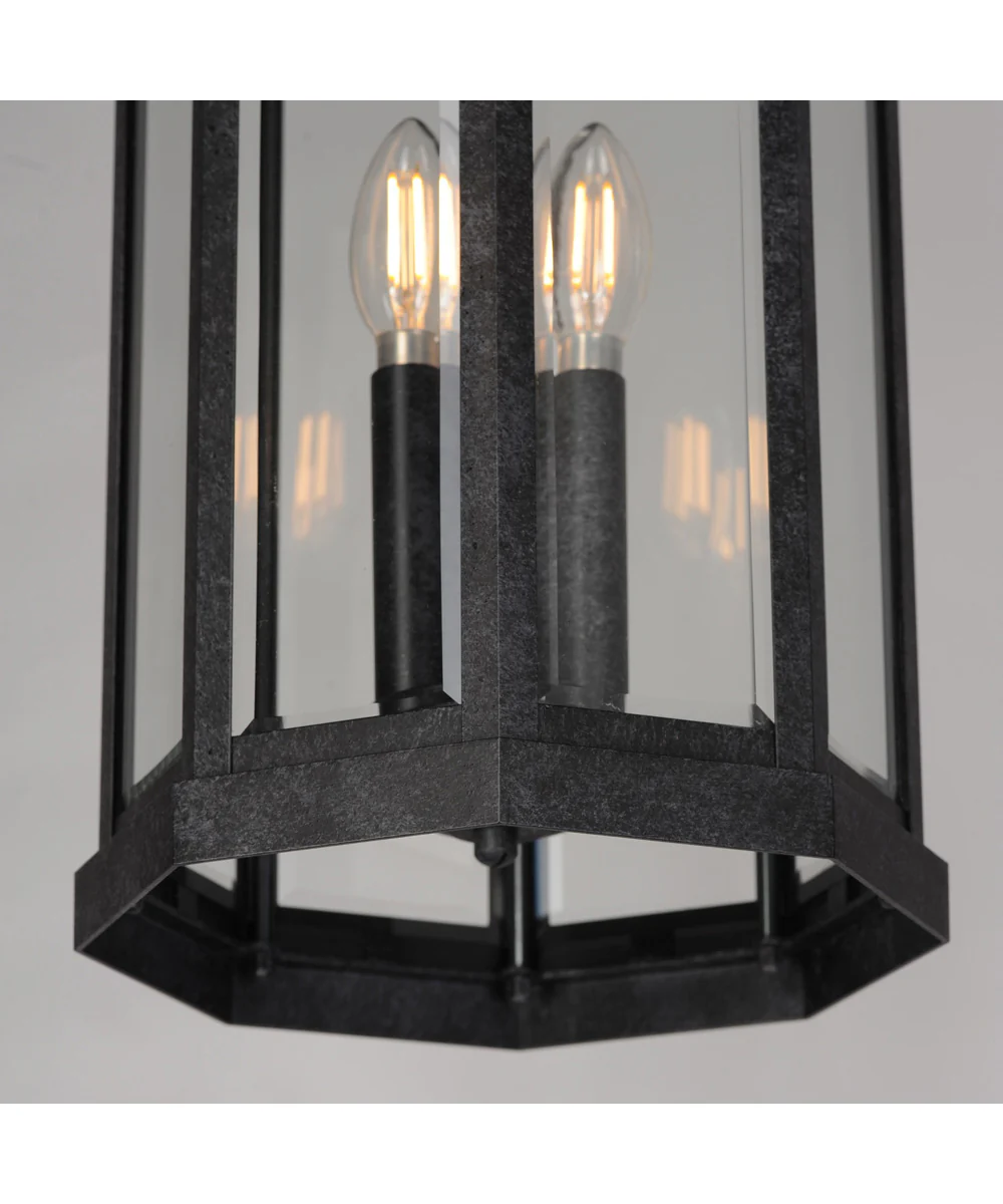 Wright 3-Light Outdoor Pendant Black Patina - Image 5