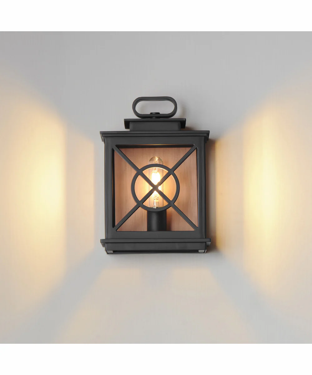 Yorktown VX 1-Light Outdoor Pocket Sconce Black/Aged Copper - Image 4