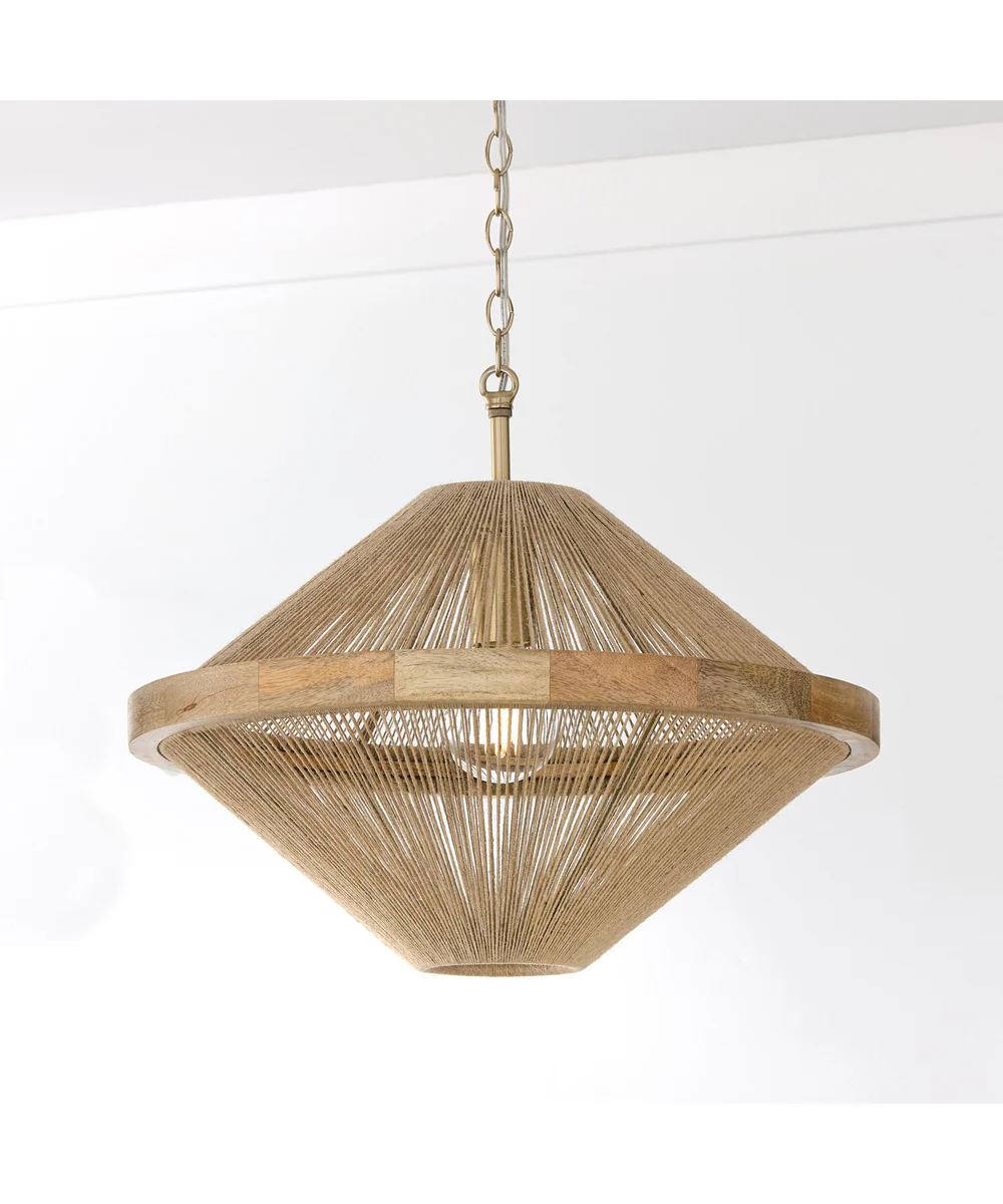 Maya 1-Light Semi-Flush Matte Brass - Image 2