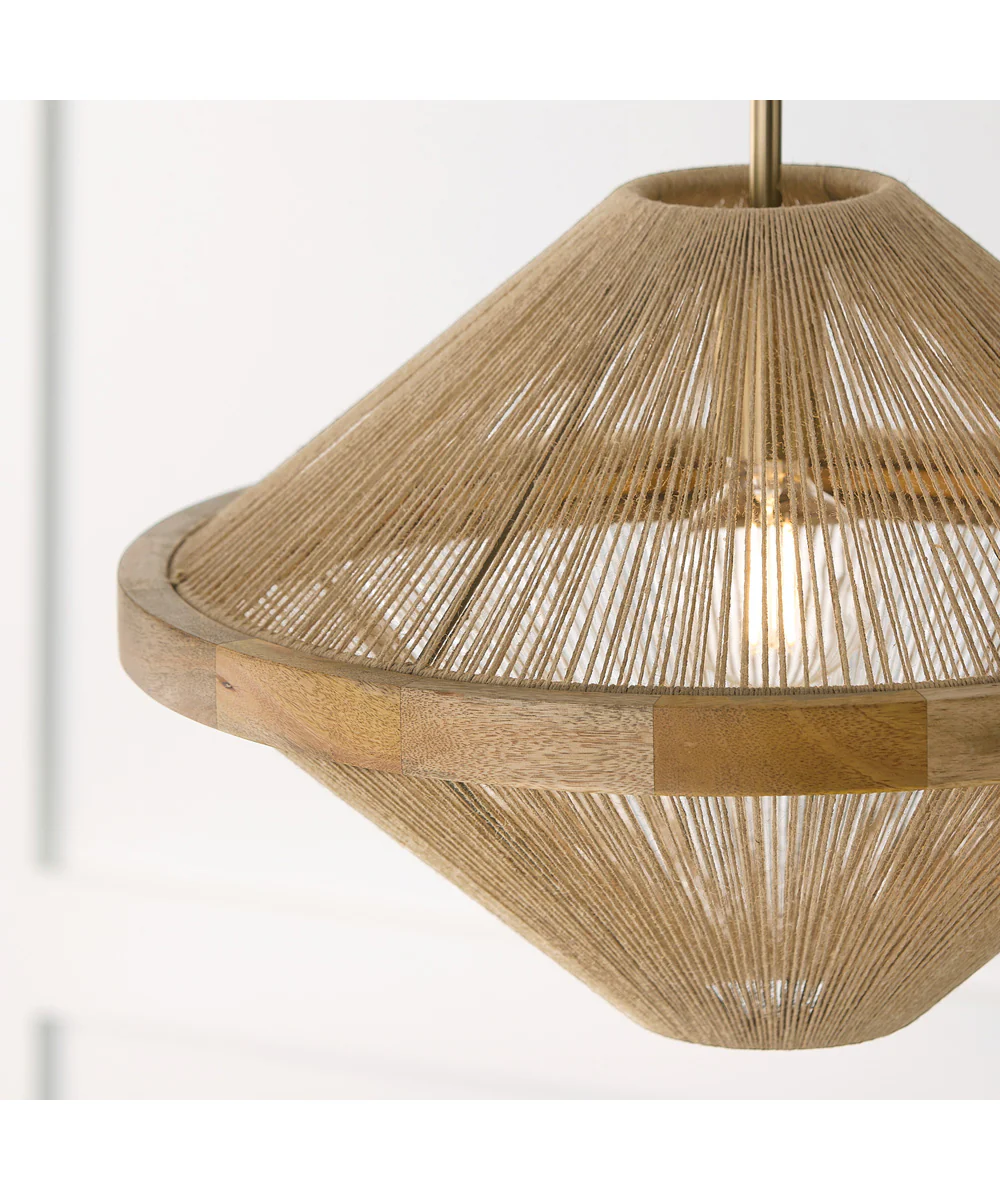 Maya 1-Light Semi-Flush Matte Brass - Image 4