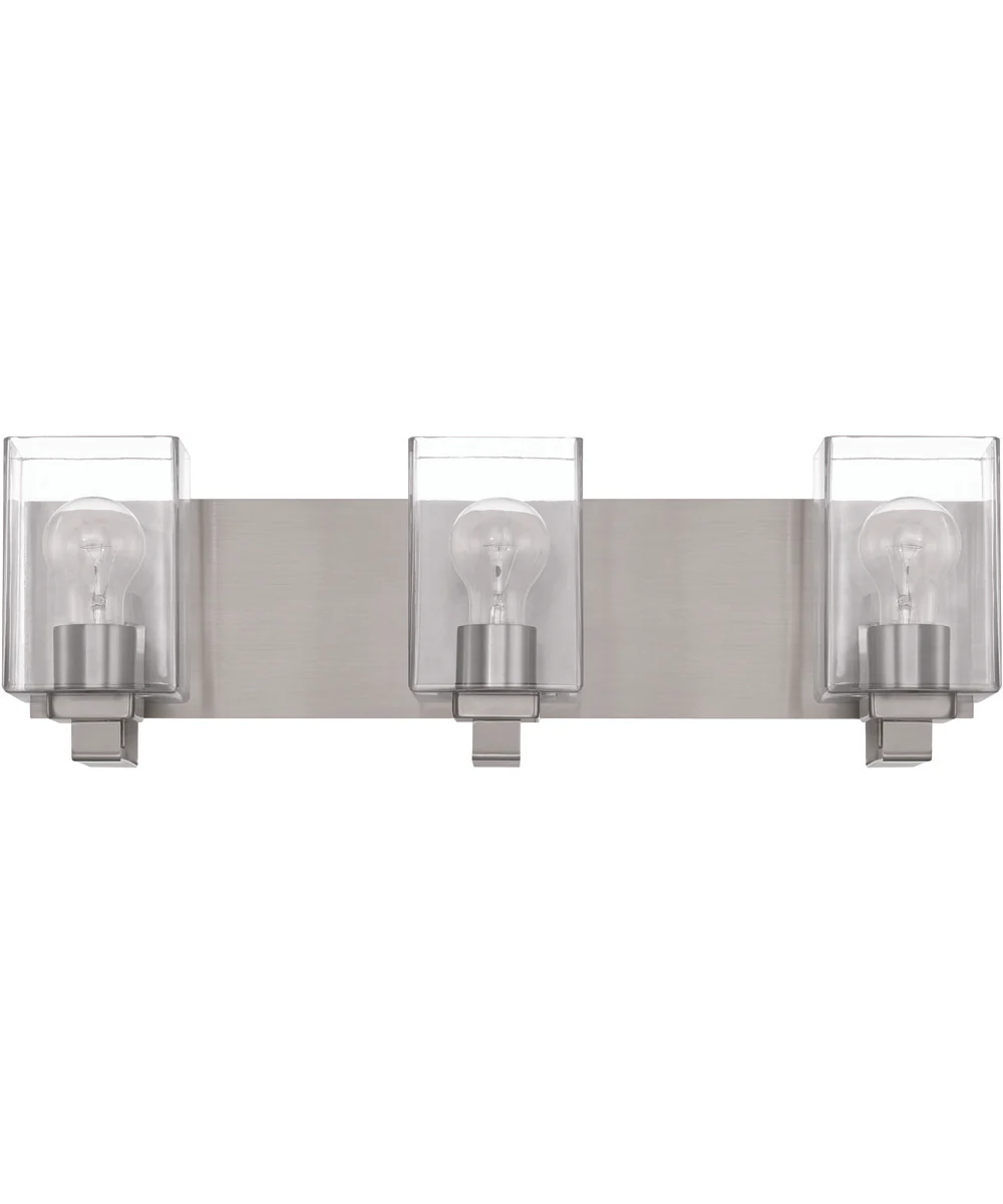 McClane 3-Light Lighting Brushed Polished Nickel - Image 3