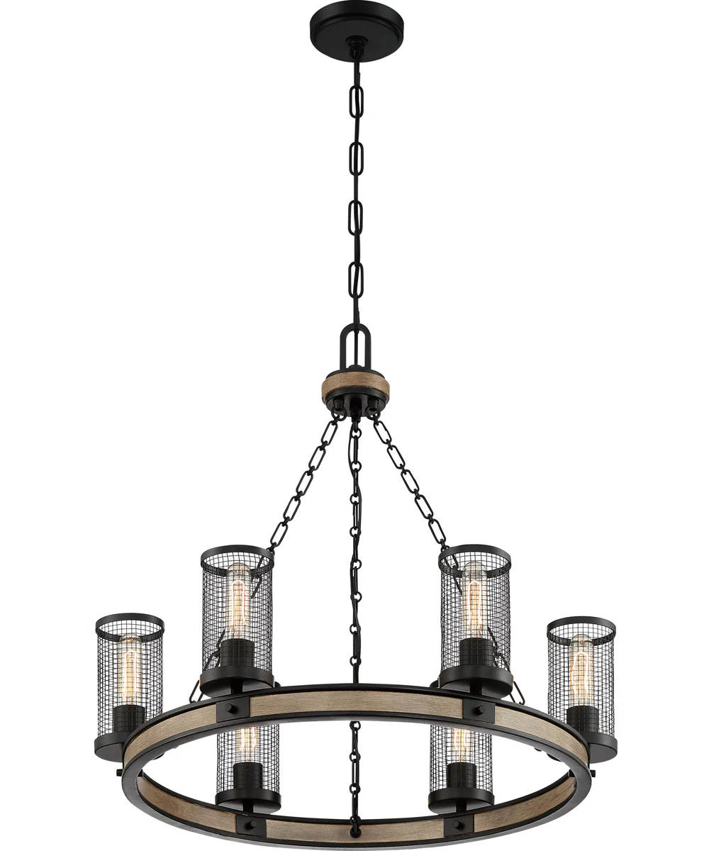 McCrady 6-light Chandelier Matte Black - Image 4