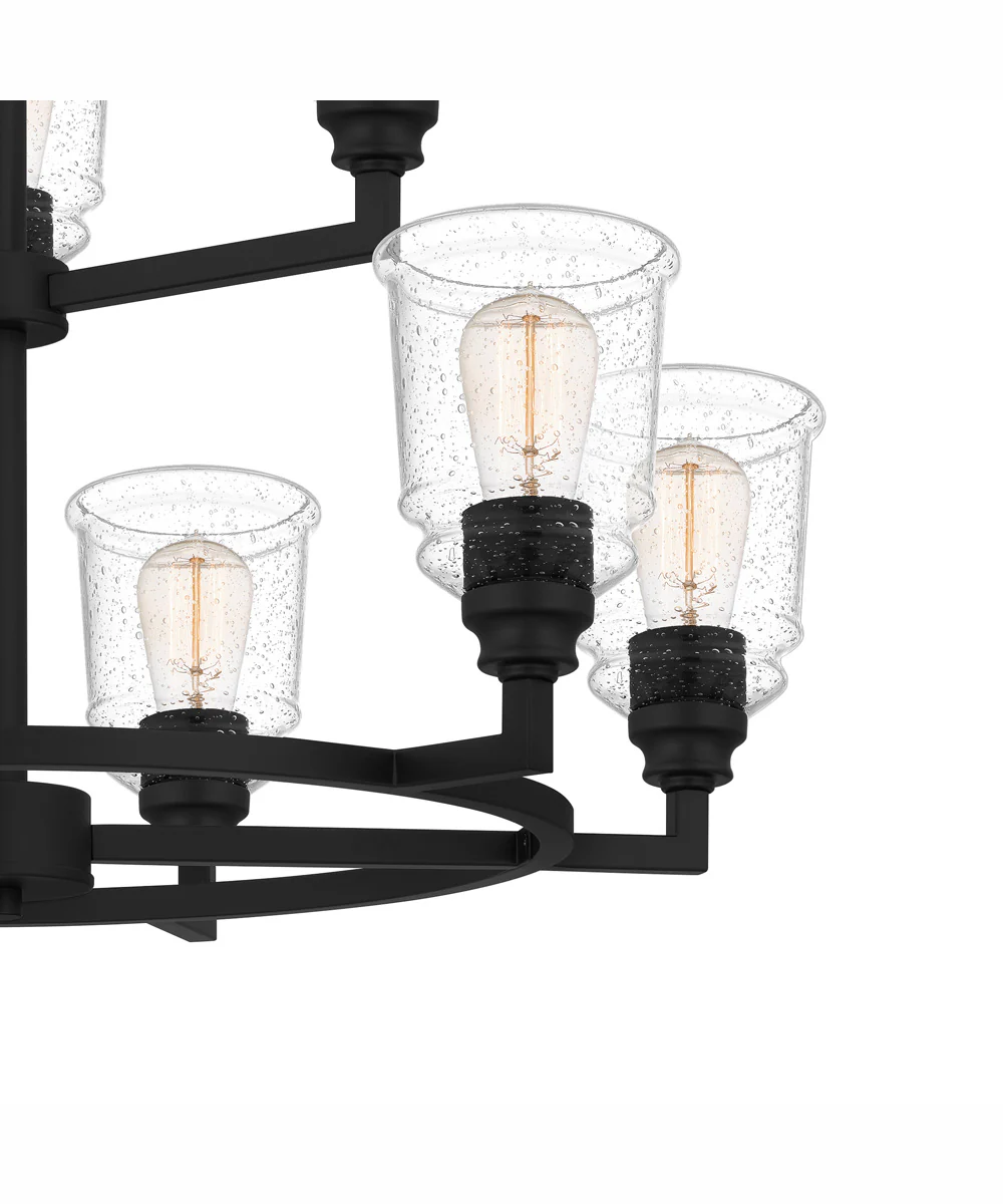 McIntire 9-light Chandelier Matte Black - Image 6