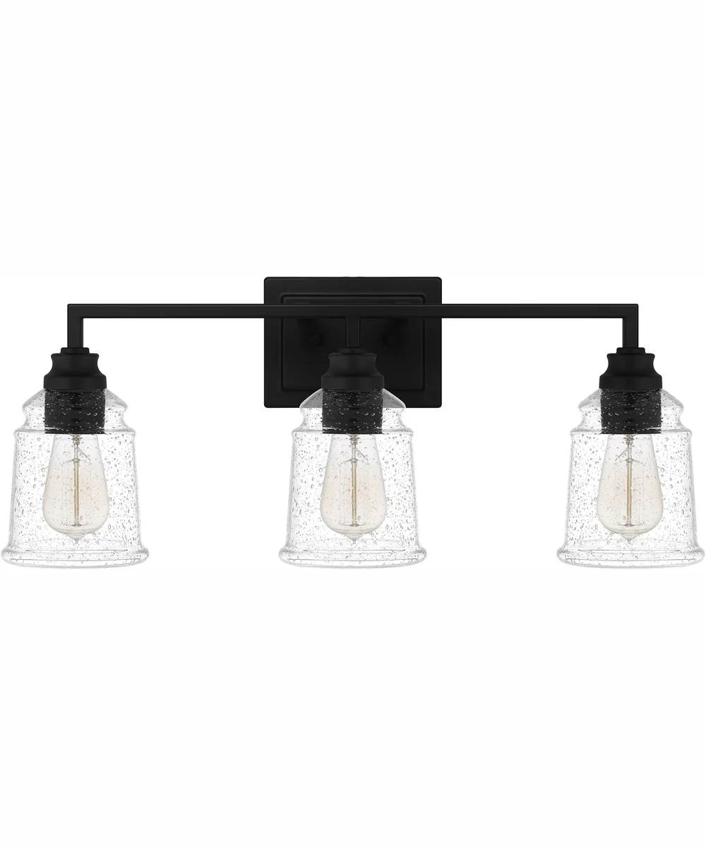 McIntire Large 3-light Bath Light Matte Black - Image 3