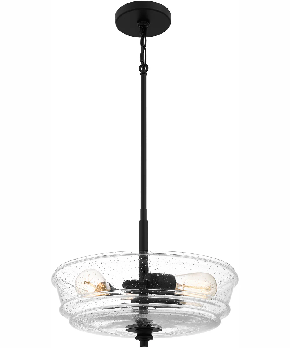 McIntire Large 3-light Pendant Matte Black - Image 2