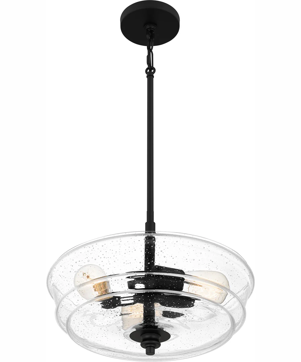 McIntire Large 3-light Pendant Matte Black - Image 5