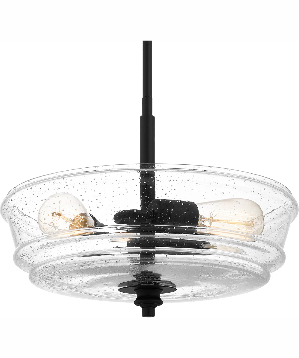 McIntire Large 3-light Pendant Matte Black - Image 6