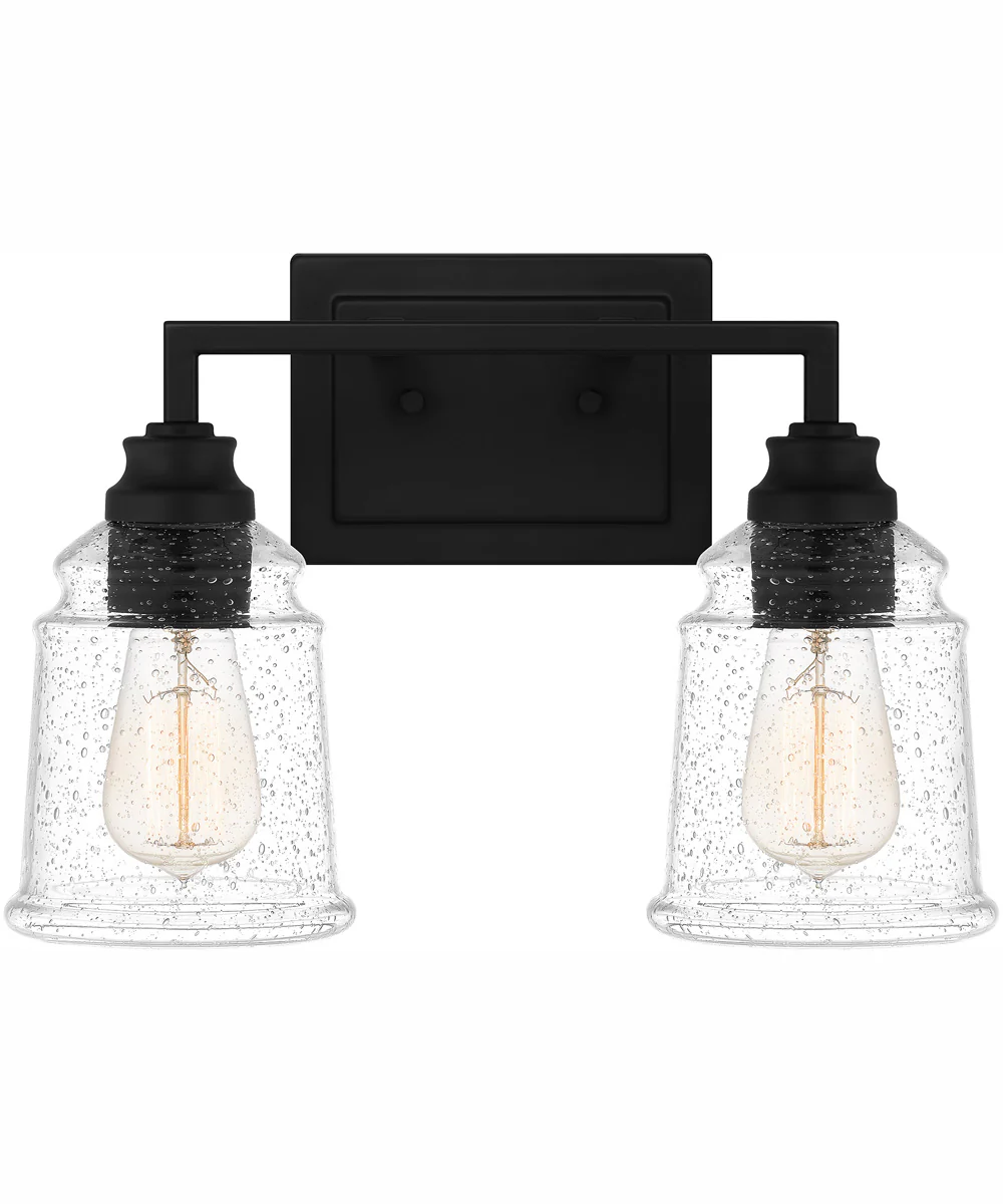 McIntire Medium 2-light Bath Light Matte Black - Image 2