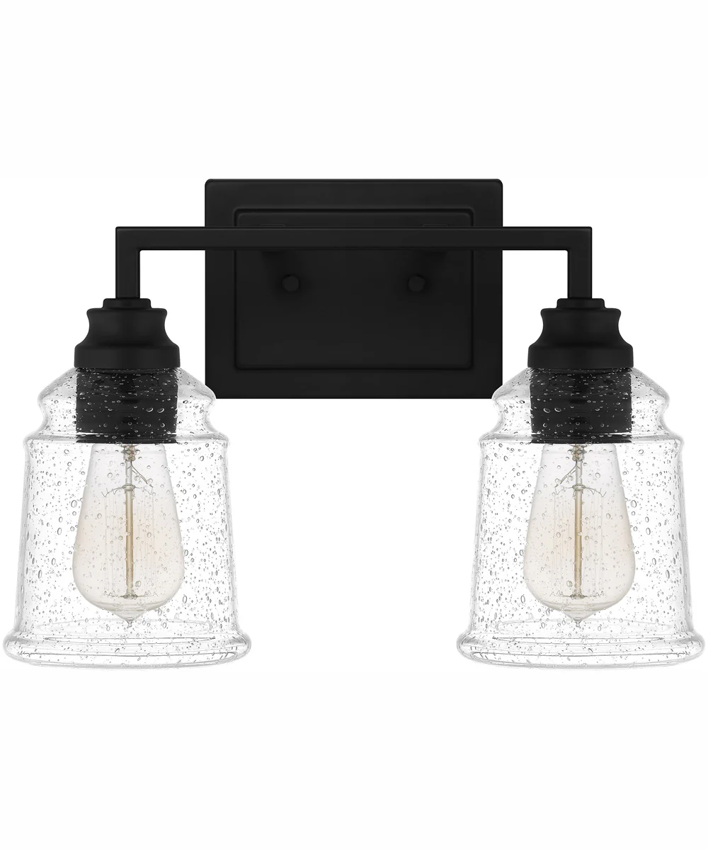 McIntire Medium 2-light Bath Light Matte Black - Image 3