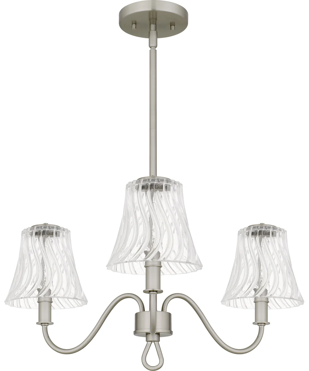 McKinney 3-light Chandelier Brushed Nickel - Image 2