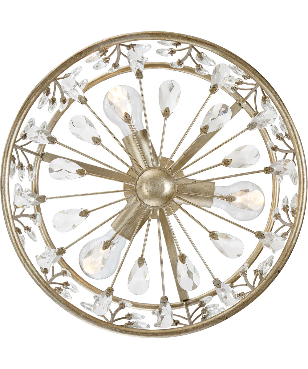 Meadow Lane 3-light Semi Flush Mount Vintage Gold - Image 5