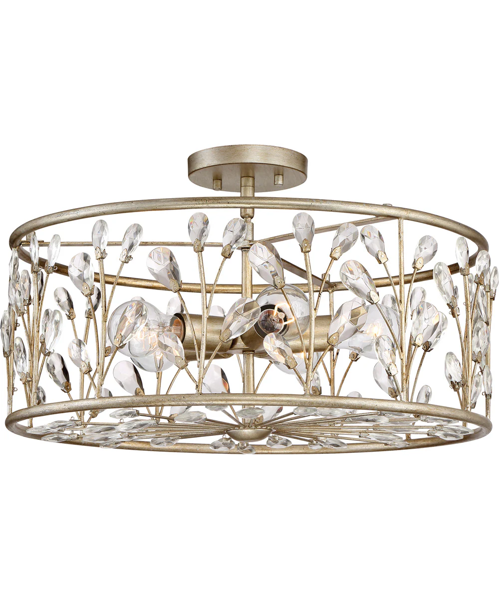 Meadow Lane 5-light Pendant Vintage Gold - Image 6
