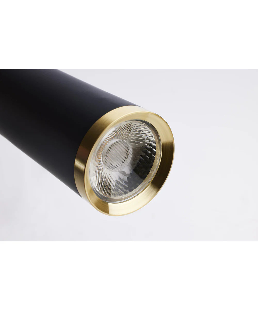 Melrose  Pendant Matte Black / Brushed Brass - Image 7