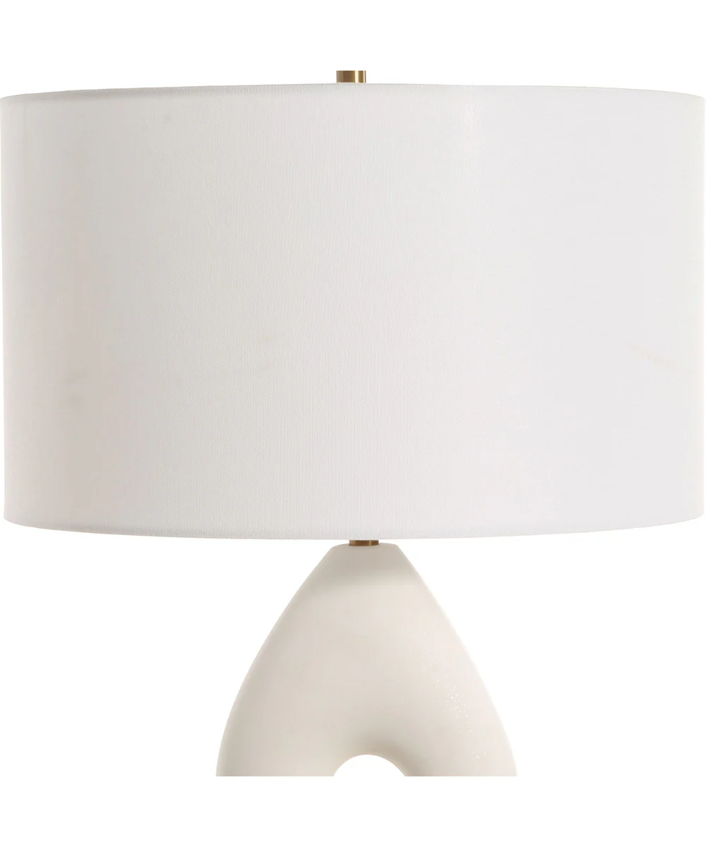 Meridian Ivory Stone Table Lamp - Image 6