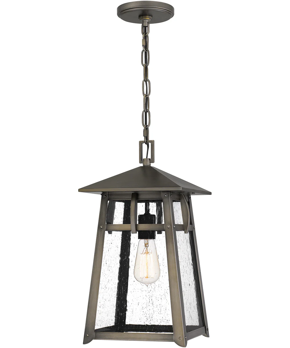 Merle Large 1-light Outdoor Pendant Light  Coastal Armour Aluminum Burnished Bronze - Image 2