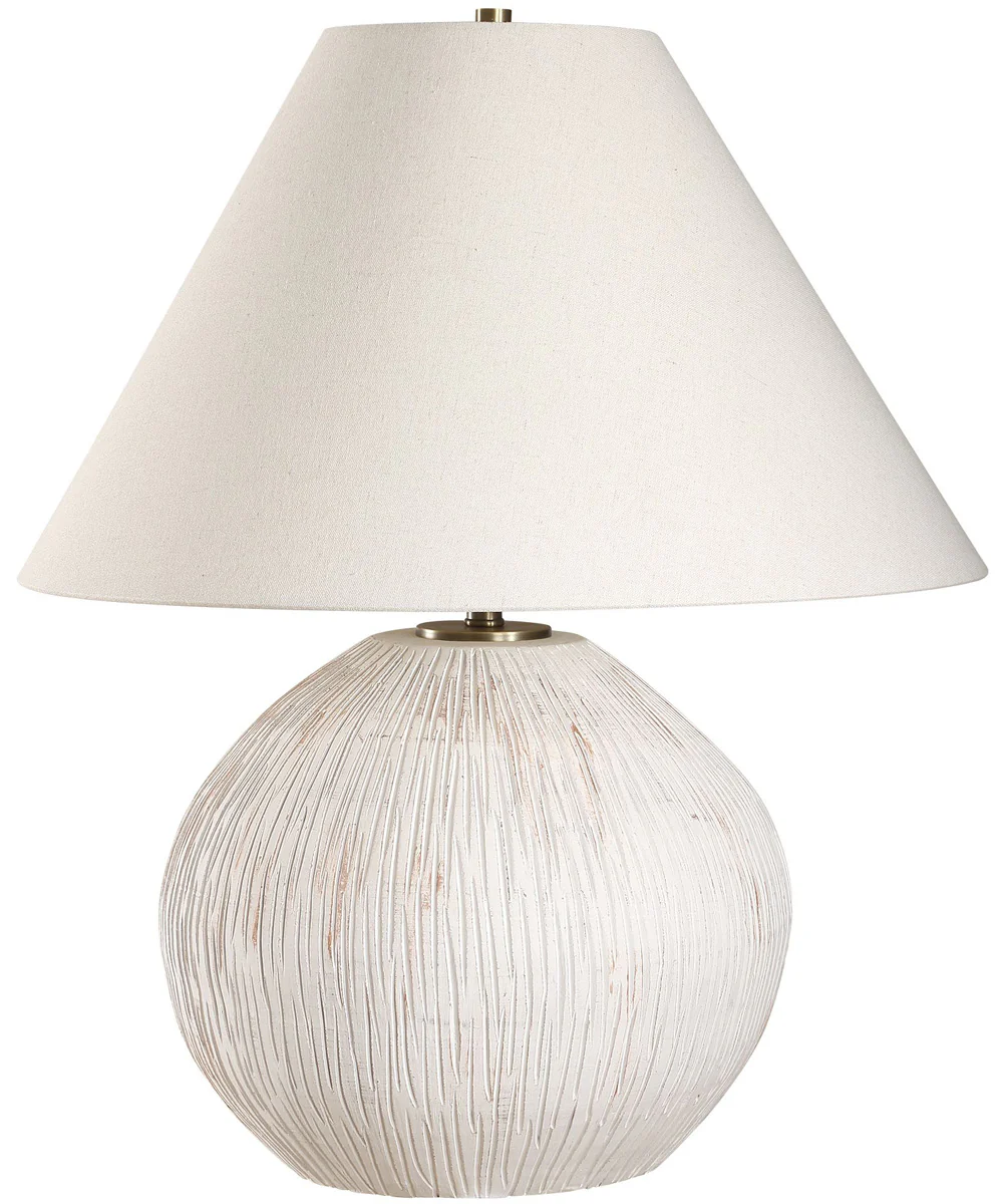 Meryl Aged White Table Lamp - Image 3