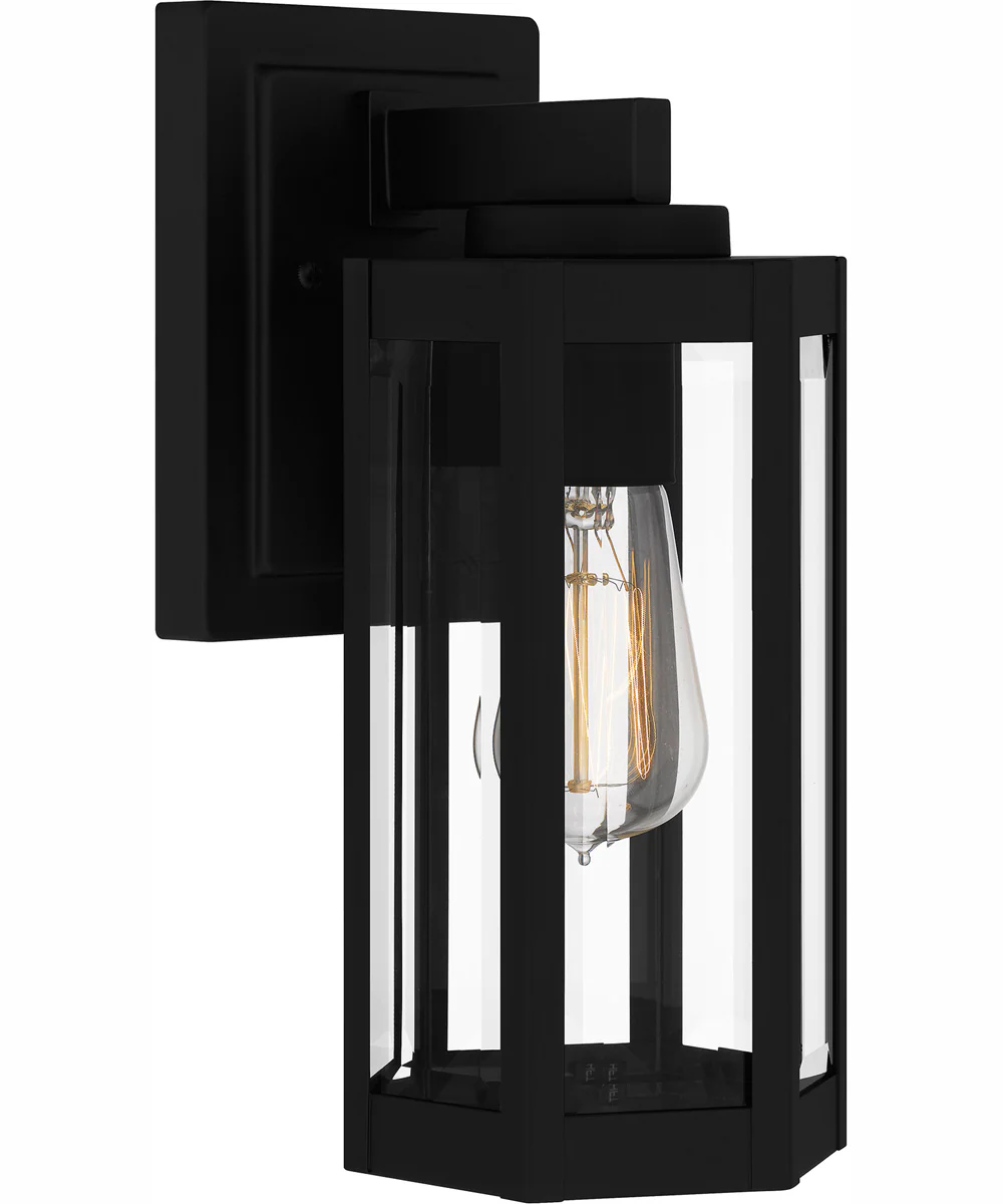 Mesnick Small 1-light Outdoor Wall Light Matte Black - Image 2
