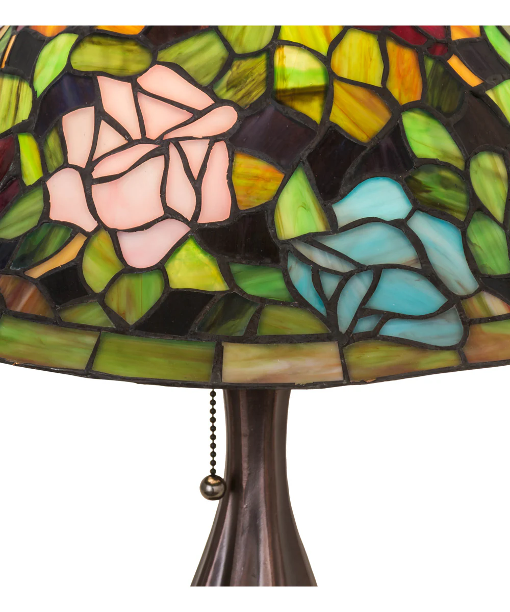 19"H Rosebush  Tiffany Table Lamp - Image 5