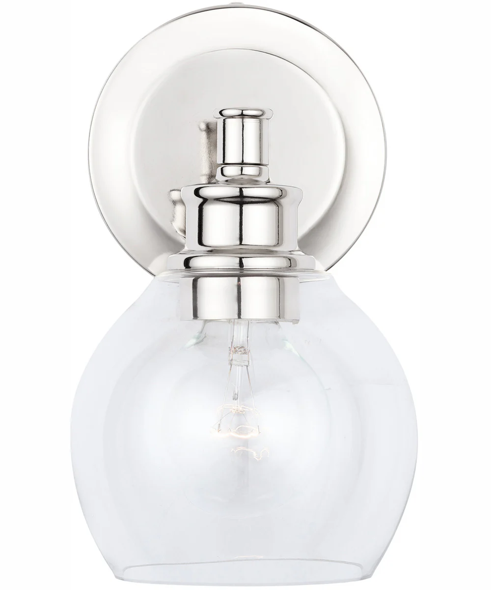 Mid Century 1-Light Sconce Polished Nickel - Image 4