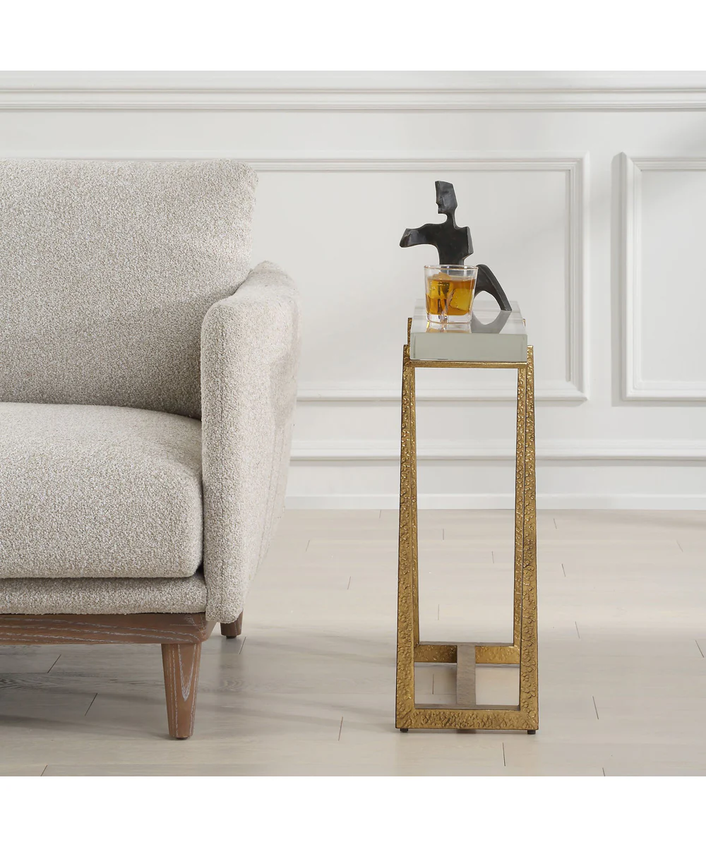 Midas Thick Crystal Accent Table - Image 3