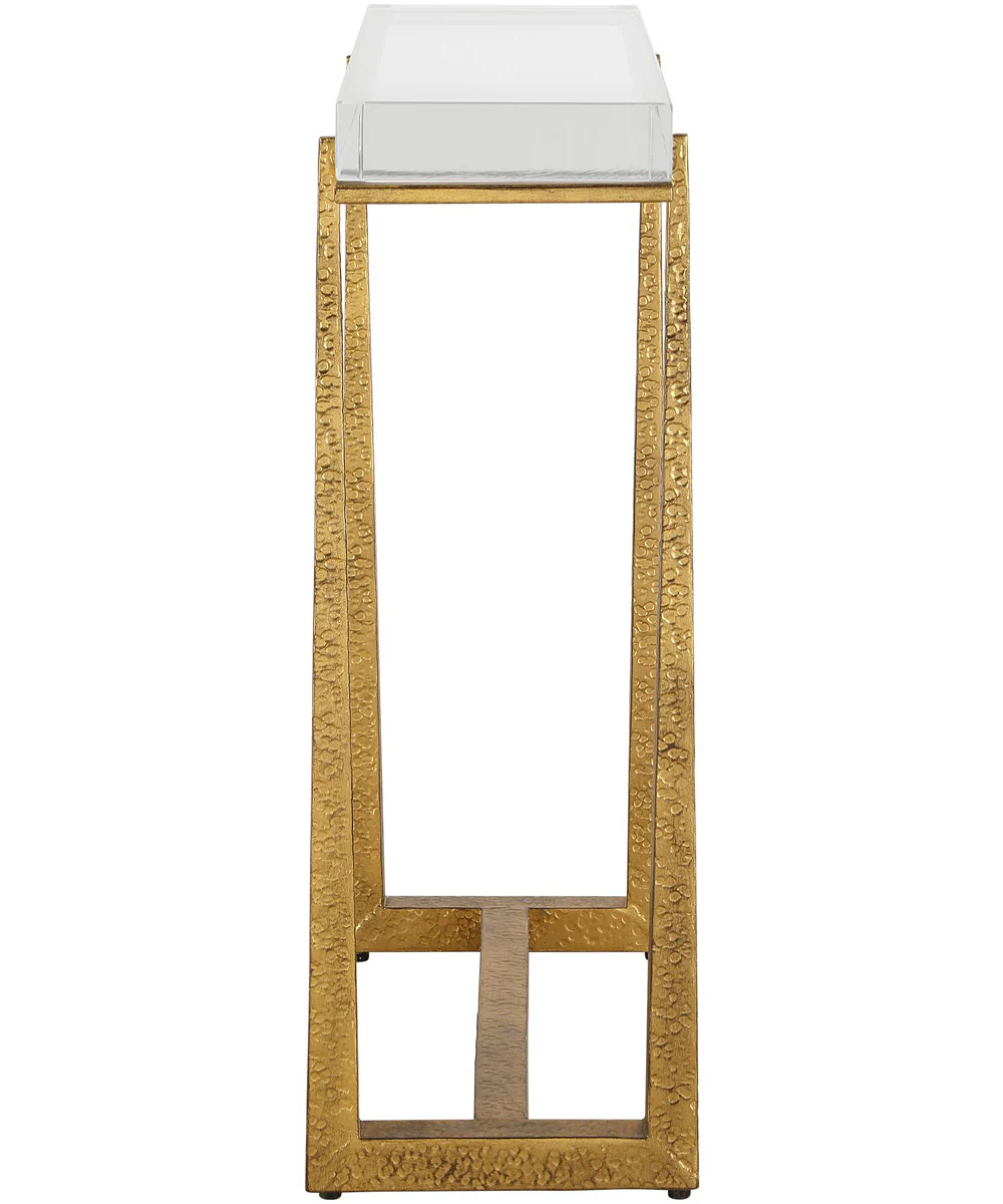 Midas Thick Crystal Accent Table - Image 5