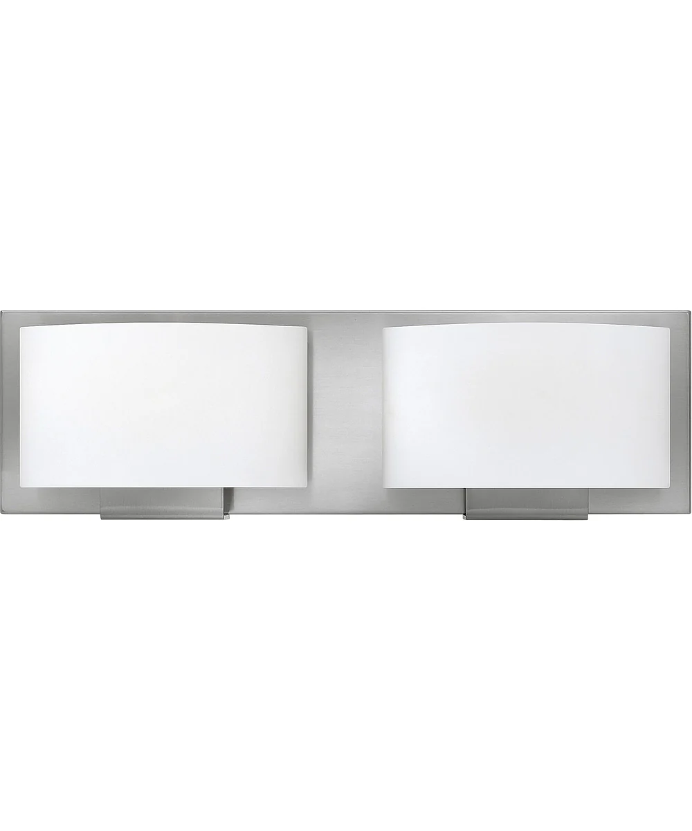 Mila 2-Light LED Vanity in Brushed Nickel