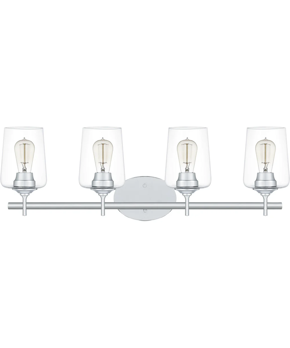 Miller Extra Large 4-light Bath Light Polished Chrome - Image 3
