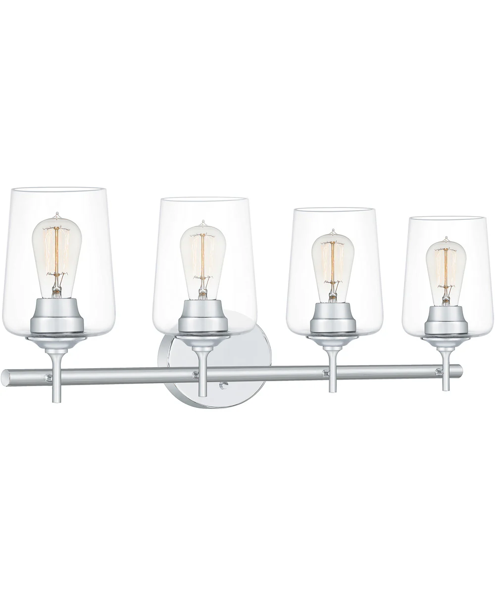Miller Extra Large 4-light Bath Light Polished Chrome - Image 4