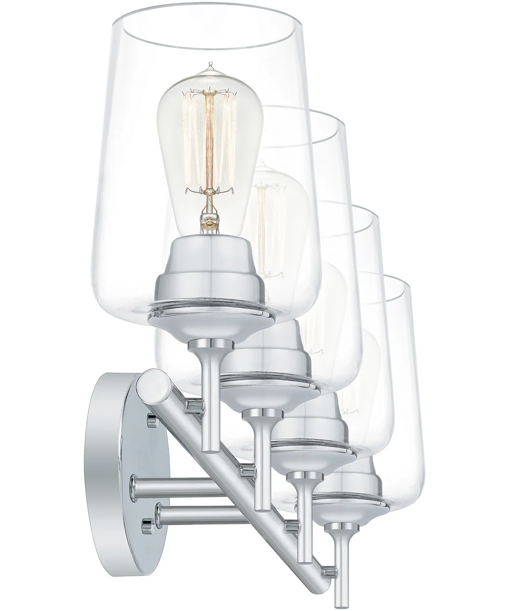 Miller Extra Large 4-light Bath Light Polished Chrome - Image 5