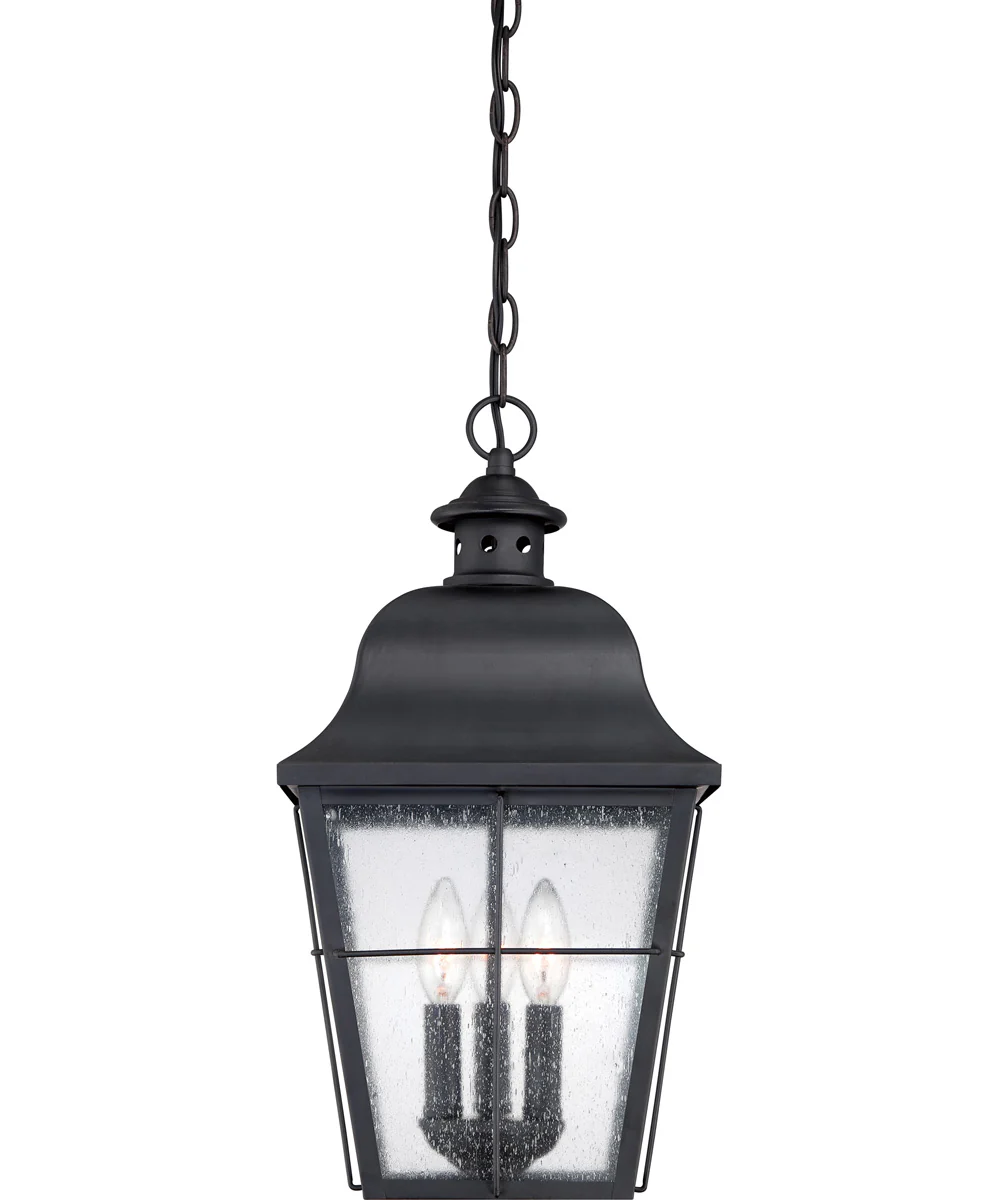 Millhouse Large 3-light Outdoor Pendant Light Mystic Black - Image 4