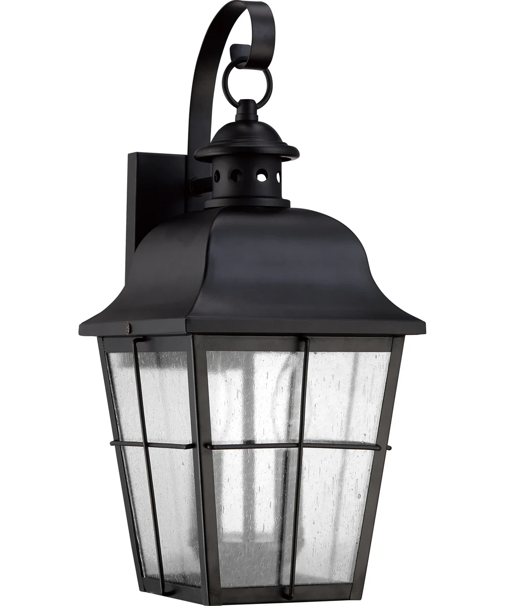 Millhouse Medium 2-light Outdoor Wall Light Mystic Black - Image 3